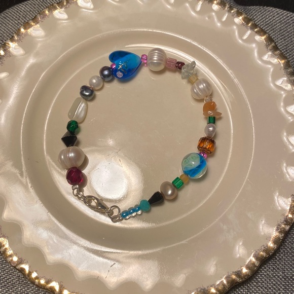 ๐ Tara Designs Beautiful handmade, pearls and crystals happy anklet / bracelet - Picture 4 of 4